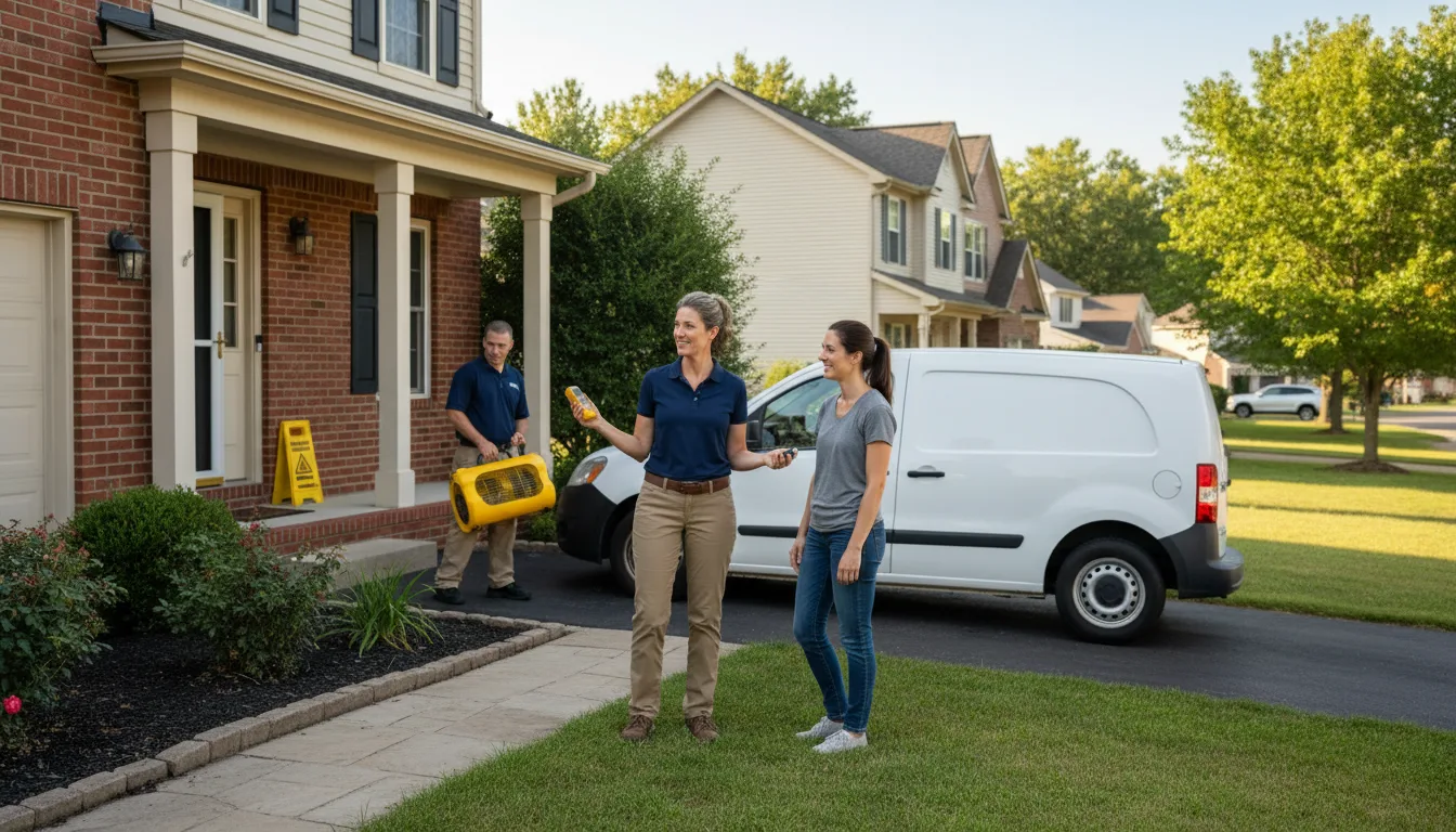 Water restoration image for Dehumidification And Cleanup Services in Pittsburg, OK